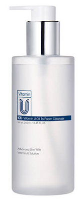 Очищувальна гідрофільна олія-пінка 2 в 1 CU Skin Vitamin U Oil To Foam Cleanser, 250 ml ГО8 фото