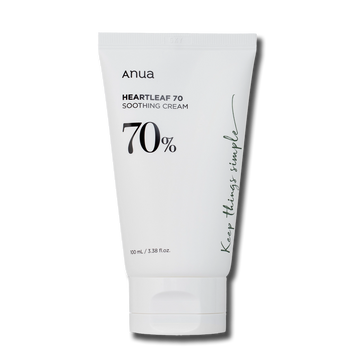 Успокаивающий крем для лица с экстрактом хауттюйнии ANUA Heartleaf 70% Soothing Cream 100ml 140333 фото