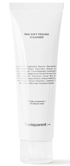 Очищувальний Засіб для Обличчя з Ефектом Пілінгу Transparent Lab PHA Soft Peeling Cleanser, 150 мл В54 фото