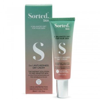 Денний крем 5 в 1 проти почервоніння SORTED SKIN 5 in 1 Anti-Redness Day Cream SPF 50, 30 ml 4598 фото