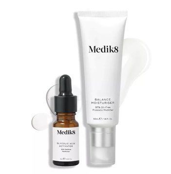 Увлажняющий крем с пробиотиками, АНА Medik8 Balance Moisturiser with Glycolic Acid Activator, 50+10 ml К104 фото