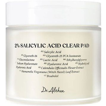 Тонер-пэды с салициловой кислотой 2% DR. ALTHEA 2% Salicylic Acid Clear Pad, 60 шт 26041 фото