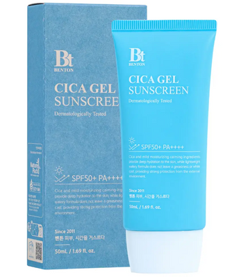 Зволожувальна сонцезахисна крем-сироватка з центелою Benton CICA Gel Sunscreen Serum SPF50+ PA++++, 50 ml Ф80 фото